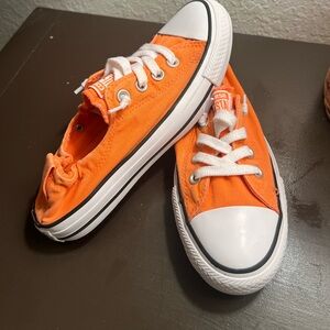 Converse Shoreline Slip on Orange Chucks Sneakers 7